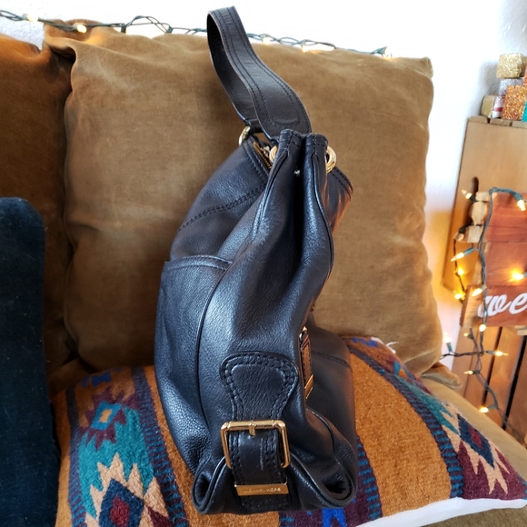 Michael Kors black leather shoulder purse - Picture 4 of 14